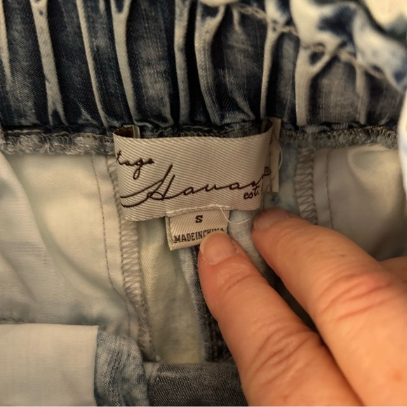 Vintage Havana Lightweight Acid-Washed Lyocell Joggers. Size Small. - Picture 8 of 12